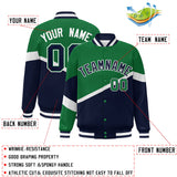 Custom Color Block Personalized Pattern Bomber Varsity Training Varsity Baseball Jacket For Men