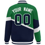 Custom Color Block Personalized Pattern Bomber Varsity Training Varsity Baseball Jacket For Men