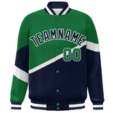 Custom Color Block Personalized Pattern Bomber Varsity Training Varsity Baseball Jacket For Men