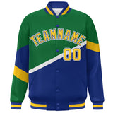 Custom Color Block Personalized Pattern Bomber Varsity Training Varsity Baseball Jacket For Men