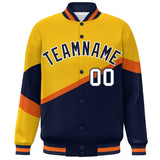 Custom Color Block Personalized Pattern Bomber Varsity Training Varsity Baseball Jacket For Men