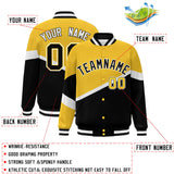 Custom Color Block Personalized Pattern Bomber Varsity Training Varsity Baseball Jacket For Men