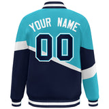 Custom Color Block Personalized Pattern Bomber Athletic Varsity Baseball Jacket For Men