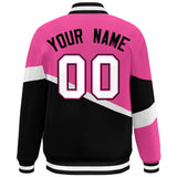 Custom Color Block Personalized Pattern Bomber Athletic Varsity Baseball Jacket For Men