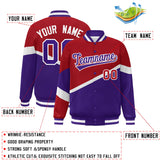Custom Color Block Personalized Pattern Bomber Varsity Full-Snap Jacket Baseball Jacket For Men/Youth
