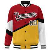 Custom Color Block Personalized Pattern Bomber Varsity Full-Snap Jacket Baseball Jacket For Men/Youth