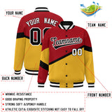 Custom Color Block Personalized Pattern Bomber Varsity Full-Snap Jacket Baseball Jacket For Men/Youth