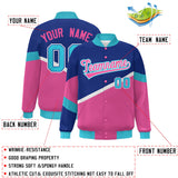 Custom Color Block Personalized Pattern Bomber Varsity Full-Snap Jacket Baseball Jacket For Men/Youth