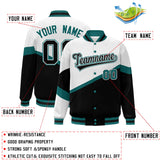 Custom Color Block Personalized Pattern Bomber Varsity Full-Snap Jacket Baseball Jacket For Men/Youth