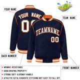 Custom Color Block Ribbon Personalized Letterman Jackets Design Sports Bomber Jacket For Men/Women