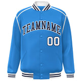 Custom Color Block Ribbon Personalized Letterman Jackets Design Sports Bomber Jacket For Men/Women