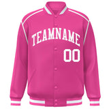 Custom Color Block Ribbon Personalized Letterman Jackets Design Sports Bomber Jacket For Men/Women