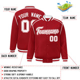 Custom Color Block Ribbon Personalized Letterman Jackets Varsity Fashion Baseball Jacket For Adult