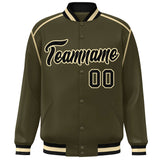 Custom Color Block Ribbon Personalized Letterman Sport Coat Varsity  Baseball Jacket For Adult