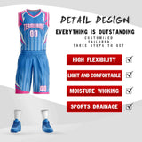 Custom Graffiti Pattern Sets Casual Basketball Jersey