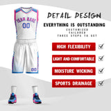 Custom Graffiti Pattern Sets Casual Basketball Jersey