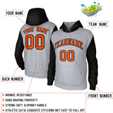 Custom Raglan Sleeves Hoodie Pullover Sweatshirts Design Team Sweatshirts