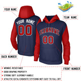 Custom Raglan Sleeves Hoodie Pullover Sweatshirts Design Team Sweatshirts