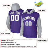 Custom Raglan Sleeves Hoodie Pullover Sweatshirts Design Team Sweatshirts