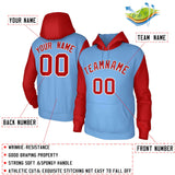 Custom Raglan Sleeves Hoodie Pullover Sweatshirts Personalized Practice Performance Hoodie