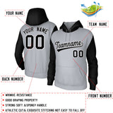 Custom Raglan Sleeves Hoodie Pullover Sweatshirts Personalized Sweatshirts