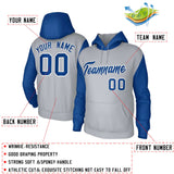 Custom Raglan Sleeves Hoodie Pullover Sweatshirts Personalized Athletic Sweatshirts