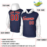 Custom Raglan Sleeves Hoodie Pullover Sweatshirts Personalized Athletic Sweatshirts