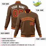 Custom Classic Style Jacket Personalized  Baseball Bomber Jacekt Sweatshirt