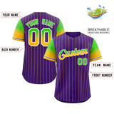 Custom Stripe Font Gradient Fashion Authentic Baseball Jersey