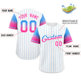 Custom Stripe Font Gradient Fashion Authentic Baseball Jersey