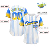 Custom Stripe Font Gradient Fashion Authentic Baseball Jersey