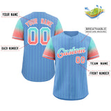 Custom Stripe Font Gradient Fashion Authentic Baseball Jersey