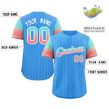 Custom Stripe Font Gradient Fashion Authentic Baseball Jersey