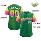 Custom Stripe Font Gradient Fashion Authentic Baseball Jersey