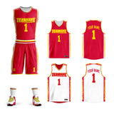 Custom Double Side Basketball Jersey Sets Team Uniform