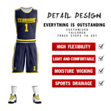 Custom Double Side Basketball Jersey Sets Team Uniform