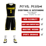 Custom Double Side Basketball Jersey Sets Team Uniform