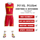 Custom Double Side Basketball Jersey Sets Team Uniform