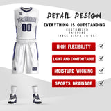 Custom Classic Basketball Jersey Sets Breathable Men's Basketball Jersey