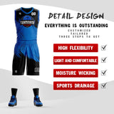 Custom Classic Basketball Jersey Sets Traning Men Basketball Tracksuit