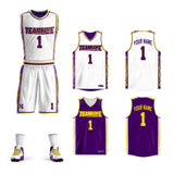 Custom Double Side Basketball Jersey Sets Team Uniform