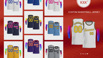 KXK Custom Aqua Royal Classic Sets Sports Uniform Basketball Jersey