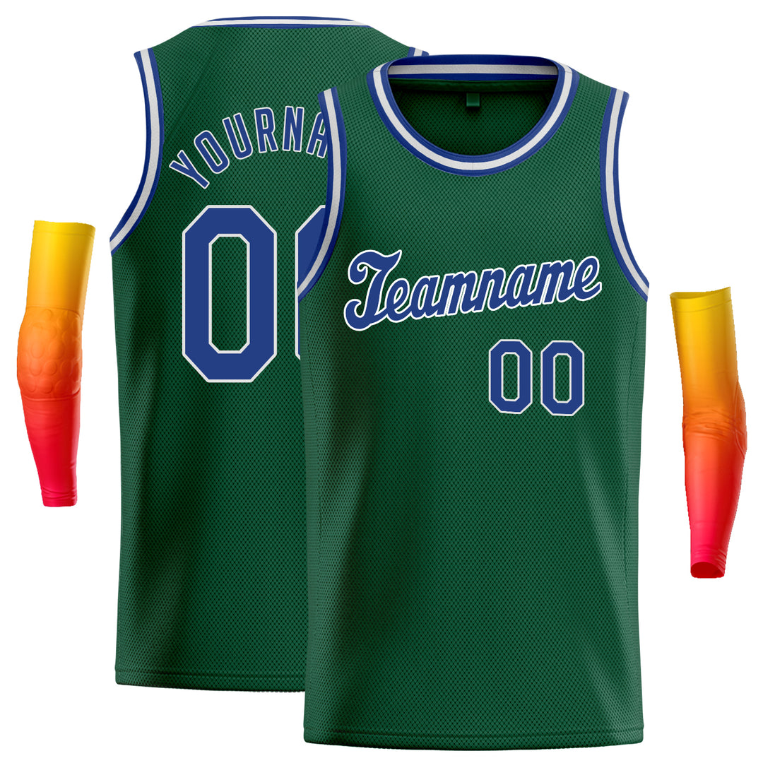 KXK Custom Aqua Royal Classic Sets Sports Uniform Basketball Jersey