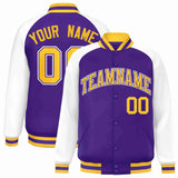 Custom Raglan Sleeves Jacket Design Fashion Baseball Coat