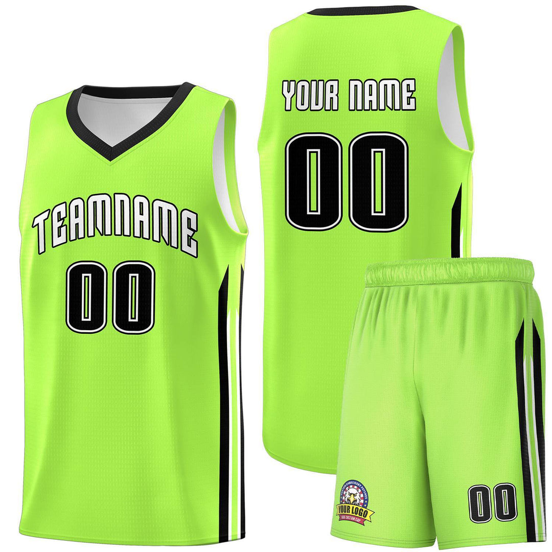 KXK Custom White Royal-Yellow Double Side Sets Basketball Jersey