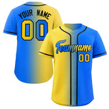 Custom Gradient Fashion Baseball Jersey Men Button Shirts