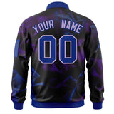 Custom Full-Zip Smooth Letterman Jackets Stitched Name Number Logo for Adult/Youth