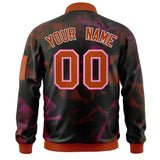 Custom Full-Zip Smooth Letterman Jackets Stitched Name Number Logo for Adult/Youth