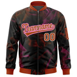 Custom Full-Zip Smooth Letterman Jackets Stitched Name Number Logo for Adult/Youth