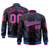 Custom Full-Zip Smooth Letterman Jackets Stitched Name Number Logo for Adult/Youth